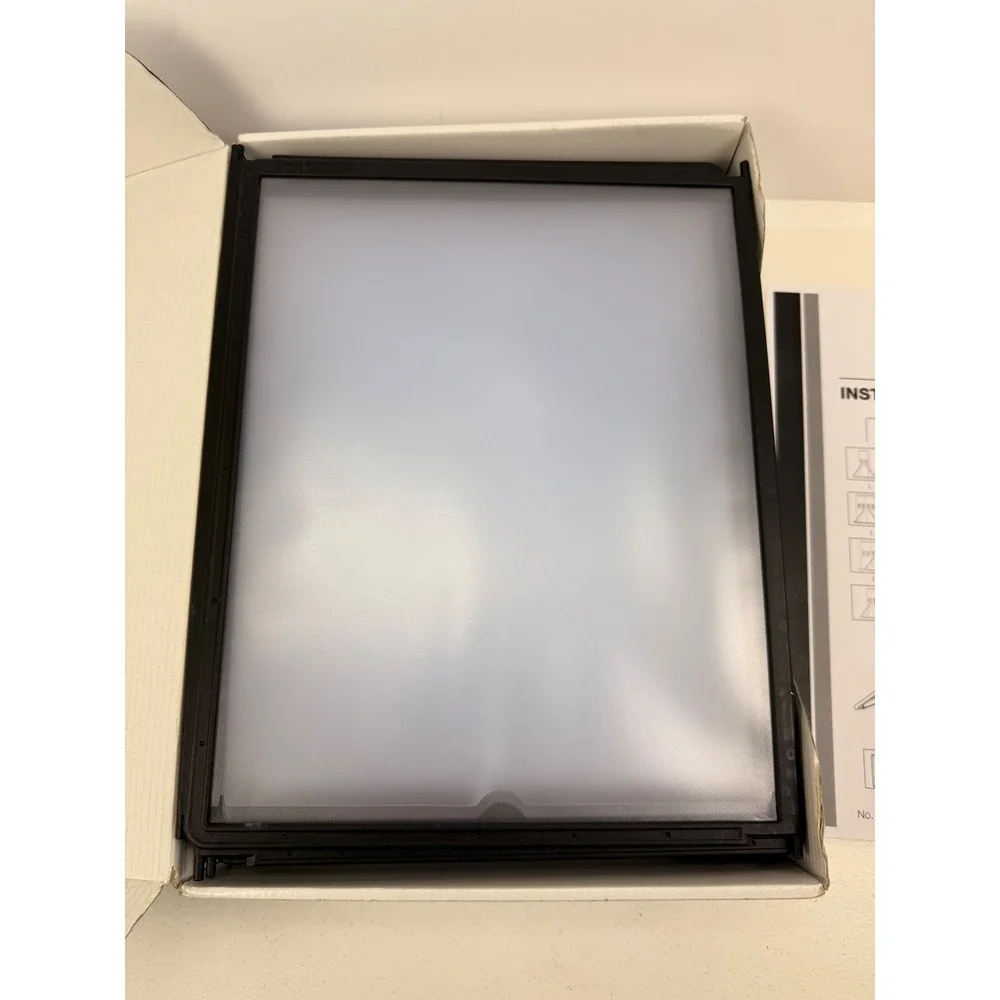 Durable InstaView Desk Stand Information Display System 10 Sleeves Black 561201
